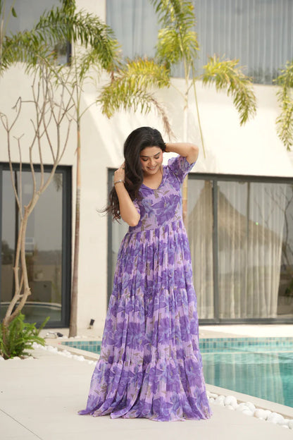 SUMMER SPECIAL GEORGETTE PRINTED GOWN(WD93) (01)