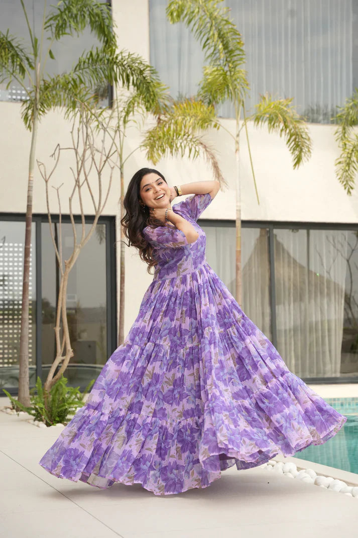 SUMMER SPECIAL GEORGETTE PRINTED GOWN(WD93) (01)