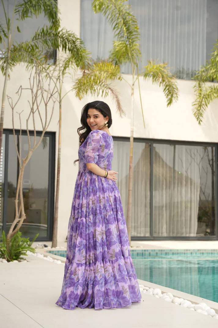 SUMMER SPECIAL GEORGETTE PRINTED GOWN(WD93) (01)