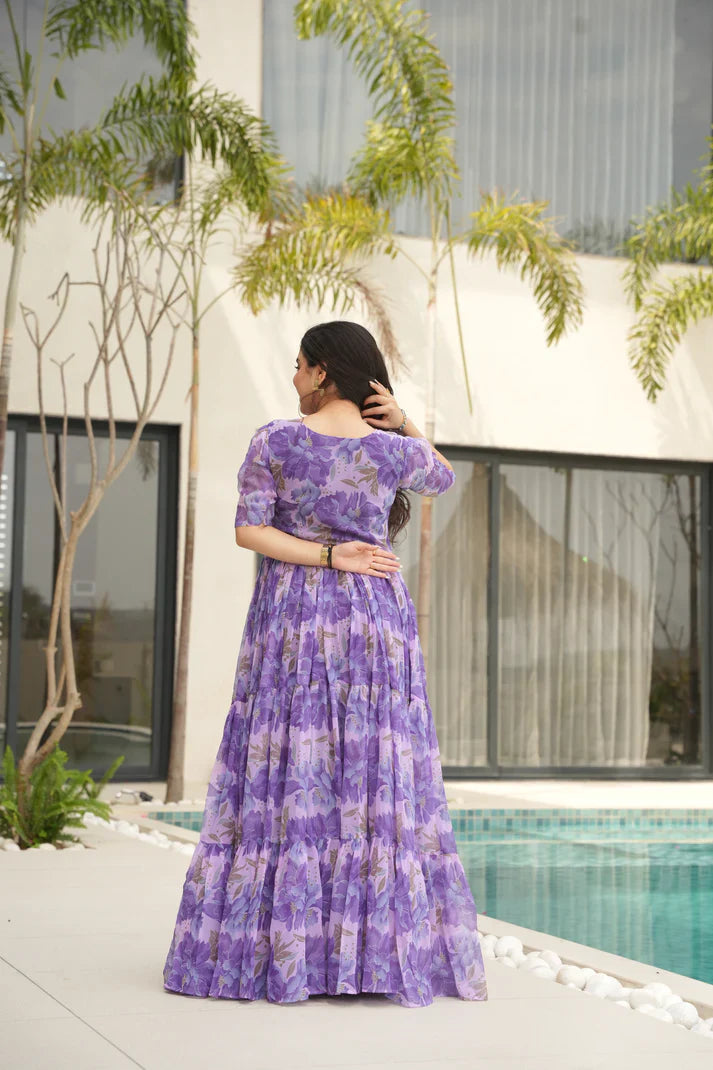 SUMMER SPECIAL GEORGETTE PRINTED GOWN(WD93) (01)