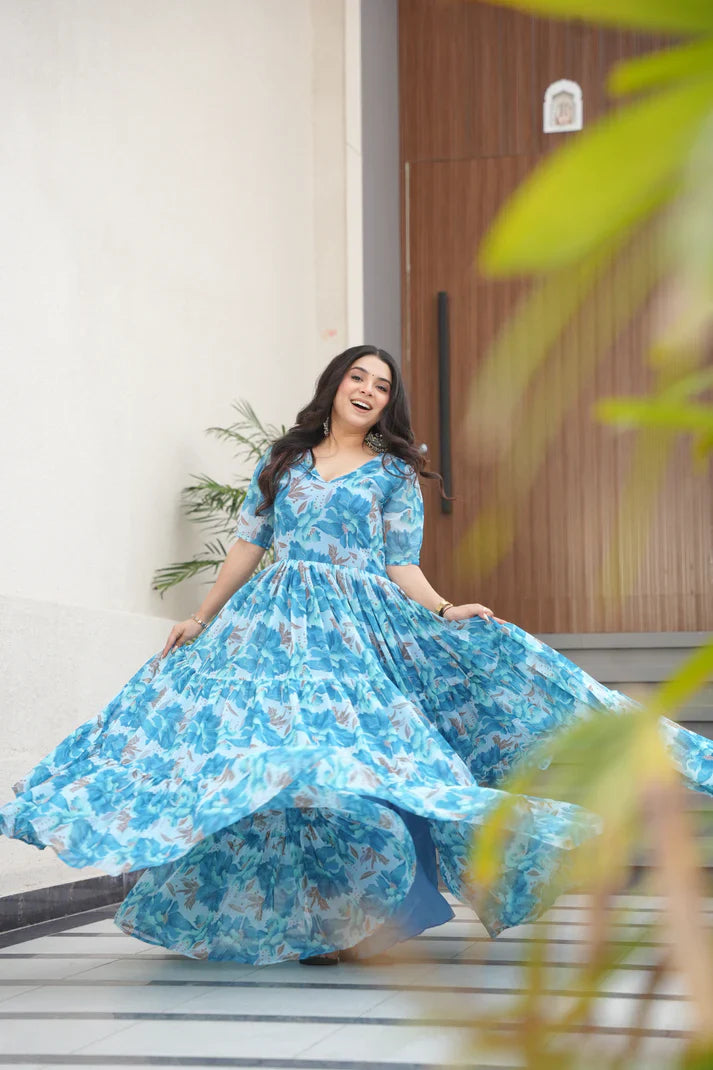 SUMMER SPECIAL GEORGETTE PRINTED GOWN(WD93) (02)