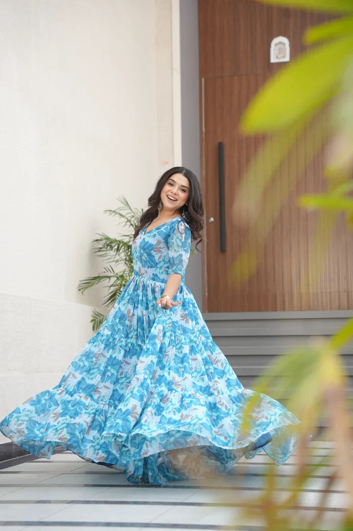 SUMMER SPECIAL GEORGETTE PRINTED GOWN(WD93) (02)