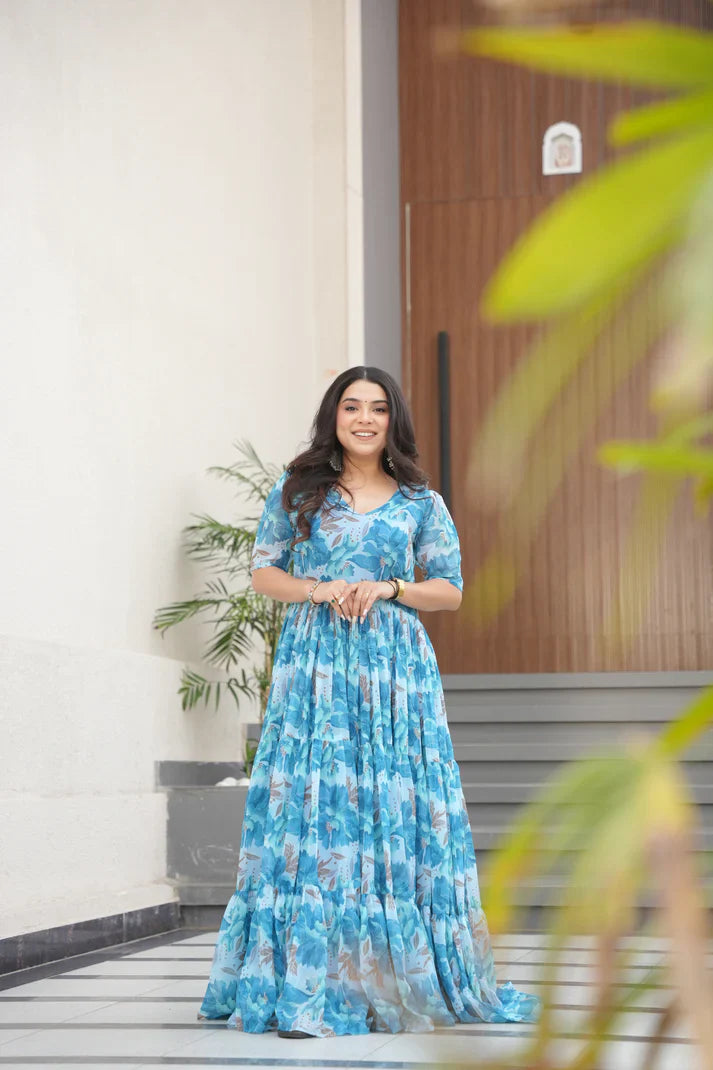 SUMMER SPECIAL GEORGETTE PRINTED GOWN(WD93) (02)
