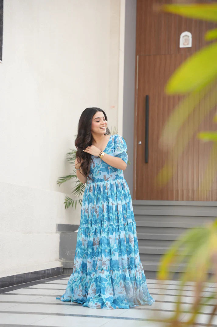 SUMMER SPECIAL GEORGETTE PRINTED GOWN(WD93) (02)