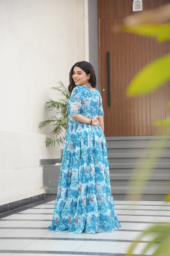 SUMMER SPECIAL GEORGETTE PRINTED GOWN(WD93) (02)