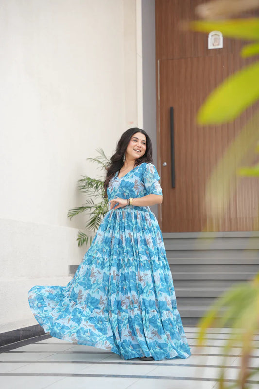 SUMMER SPECIAL GEORGETTE PRINTED GOWN(WD93) (02)