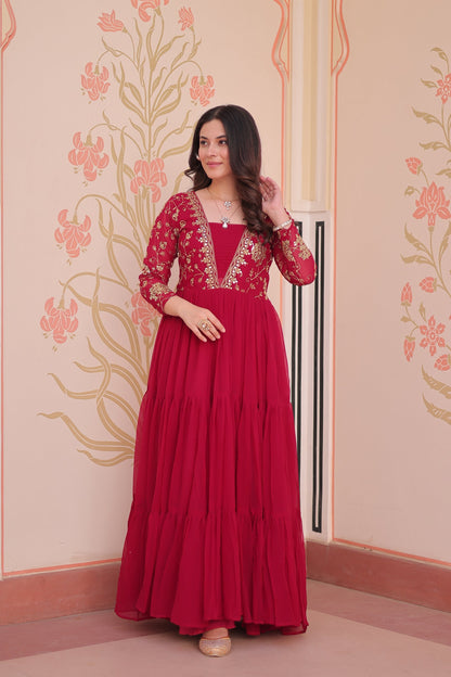 FESTIVAL SPECIAL SEQUINS AND ZARI EMBROIDERED GOWN (WDN52)