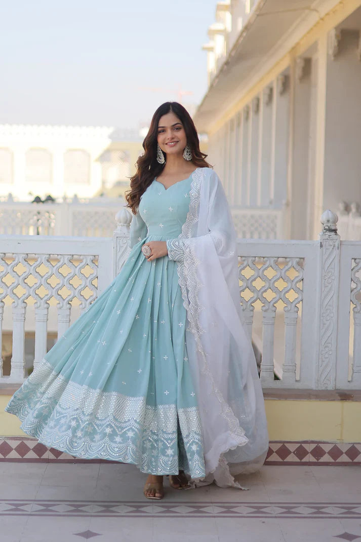 PREMIUM DESIGNER READYMADE GOWN(WD19)