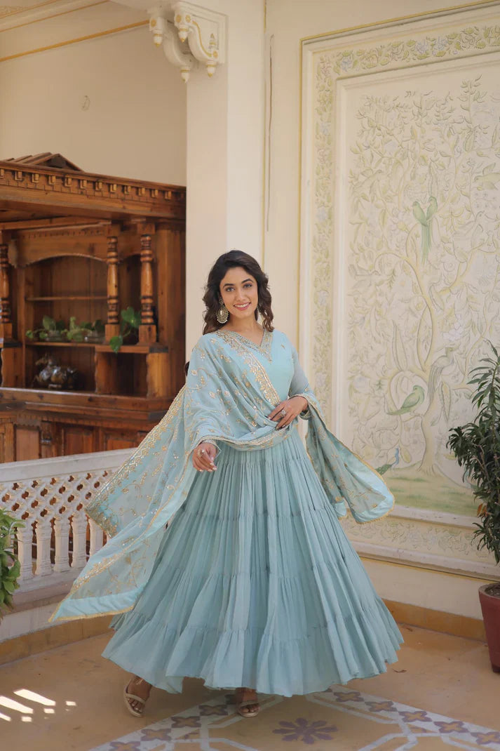 premium gown with dupatta(WD15) (03)