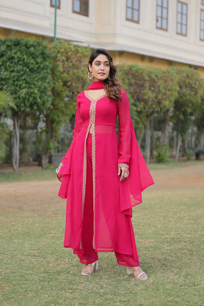 PREMIUM READYMADE KURTI WITH PANT & DUPATTA SET (WD36) (01)