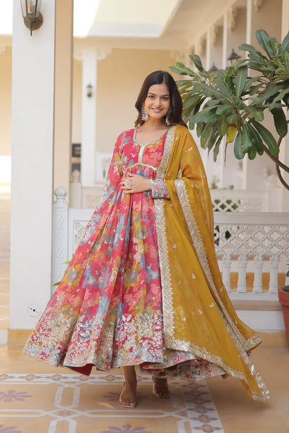 PREMIUM READYMADE ALIA CUT GOWN WITH DUPATTA SET(WD17) (01)