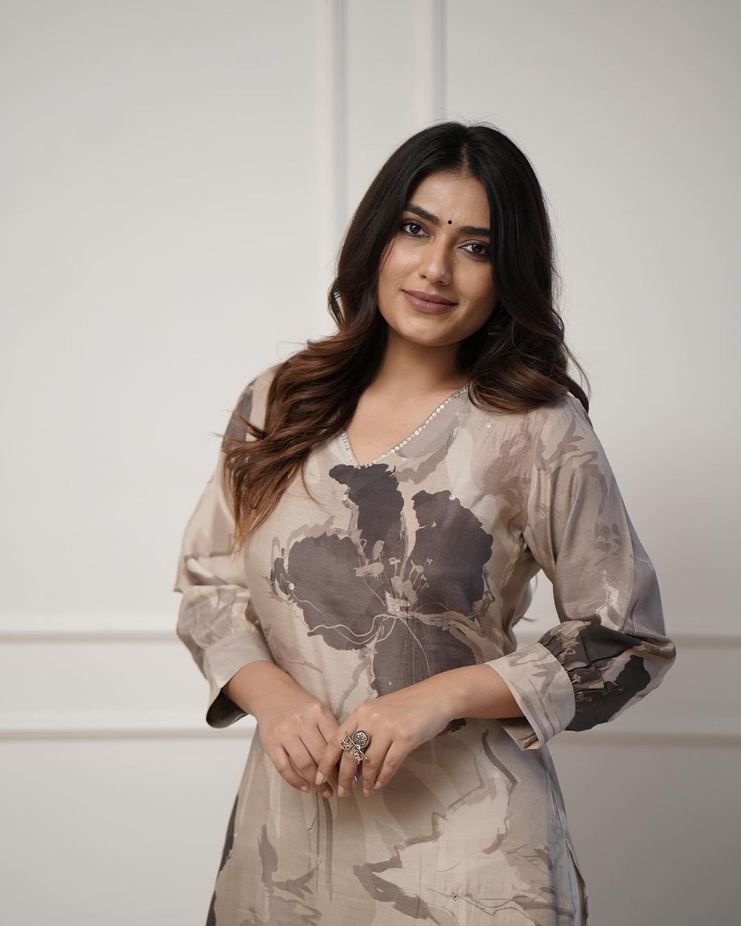 💃Enjoy New Floral Kurta Pant set with amazing lace Work ❤️(SWCD03)