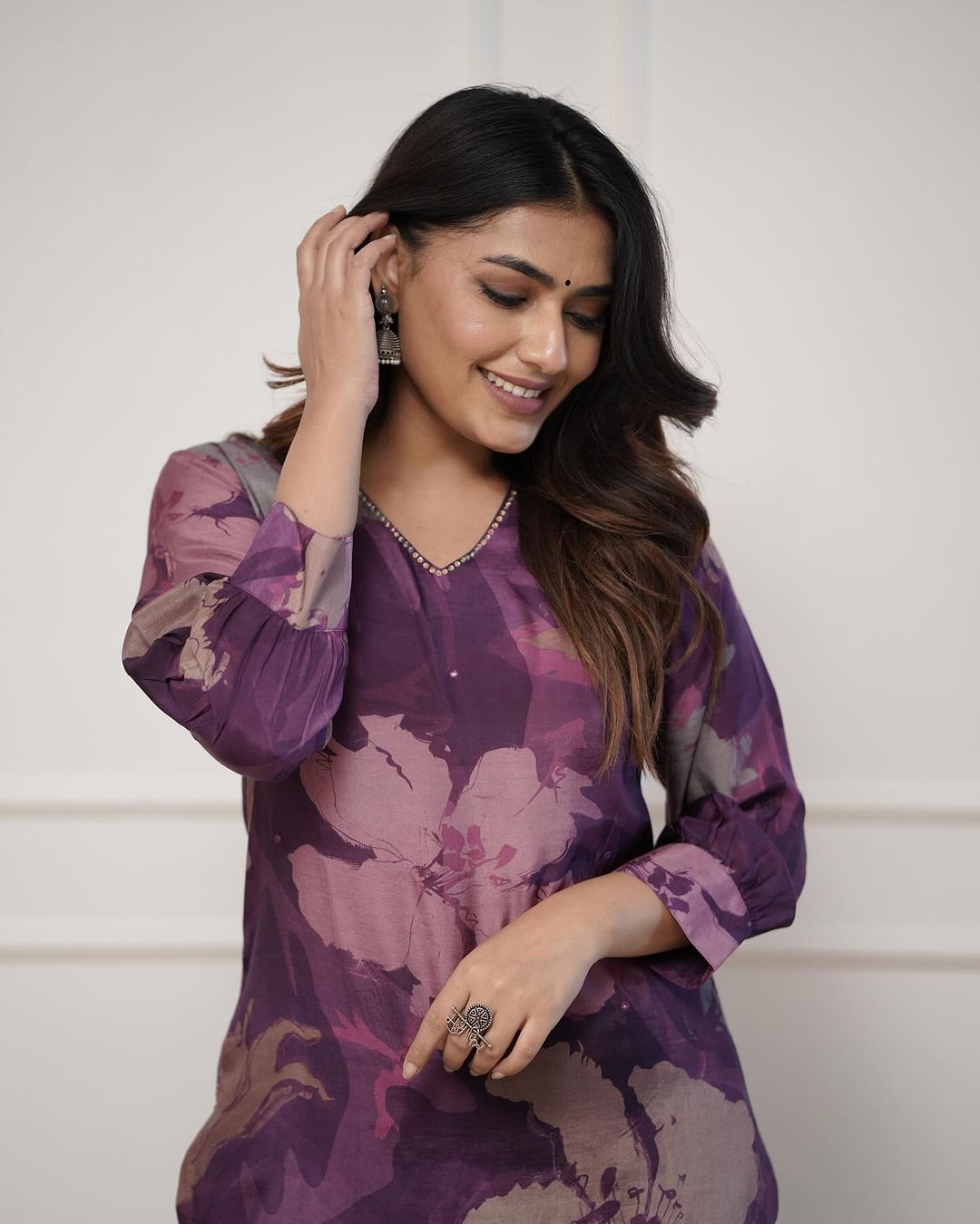 💃Enjoy New Floral Kurta Pant set with amazing lace Work ❤️(SWCD04)