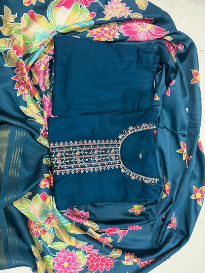 PREMIUM REYON WITH SEQUENCE CODING EMBROIDERY(WARED215)