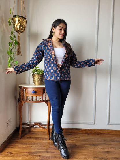 Presenting Jaipuri printed Women's Wear Quilted Full Sleeves JACKETS 🧥08