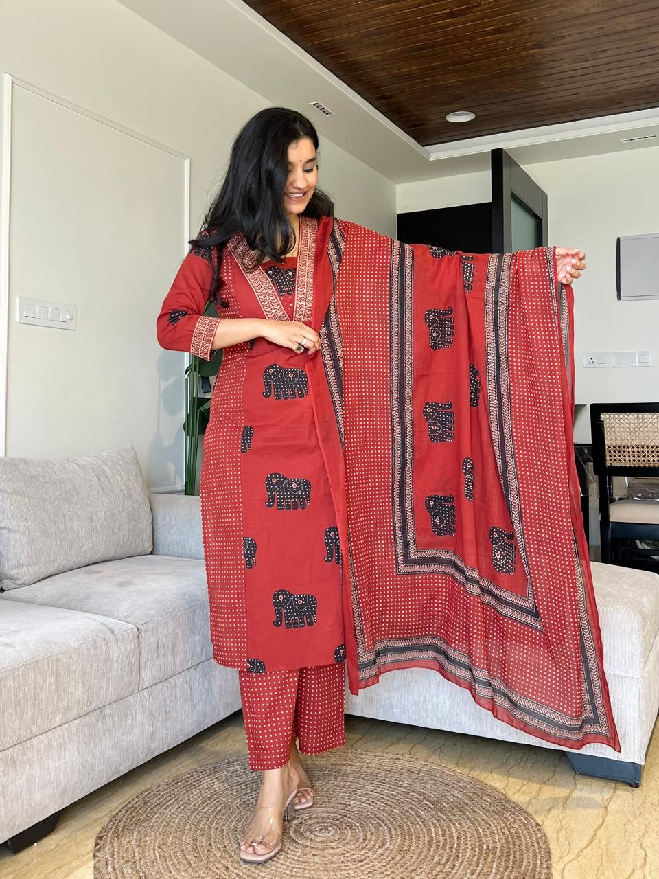 Beautiful Cotton Sets creating magic with the print and silhouette.