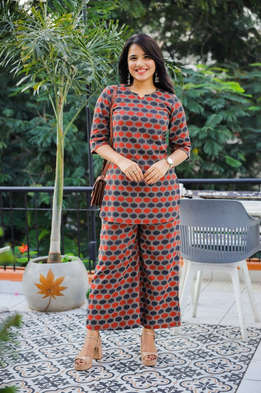 👉 *Presenting Beautifully cord set Cotton kurta set Pure cotton