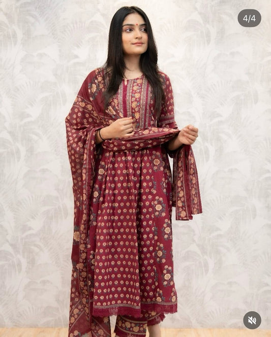 New anarkali kurta set with new style... parrten(WARED428)