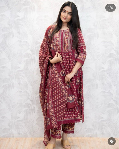 New anarkali kurta set with new style... parrten(WARED428)