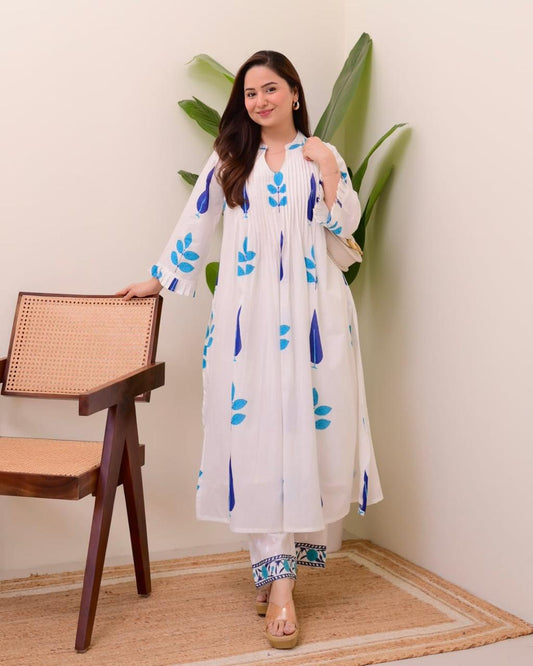 We are Launching a beautiful 😍😍 Summer Special Taj Cotton Fabric in pintex design(WACD100)