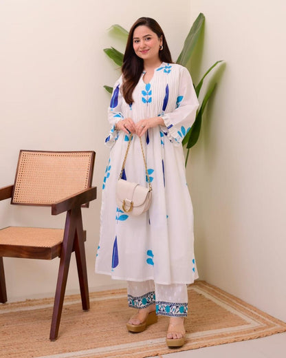 We are Launching a beautiful 😍😍 Summer Special Taj Cotton Fabric in pintex design(WACD100)