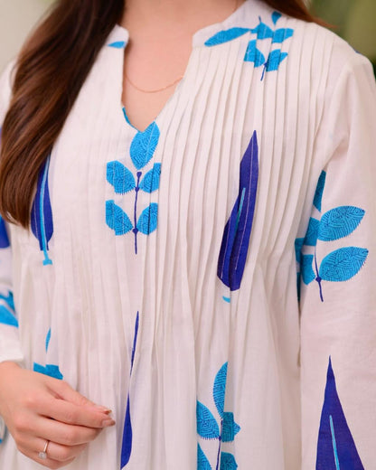We are Launching a beautiful 😍😍 Summer Special Taj Cotton Fabric in pintex design(WACD100)