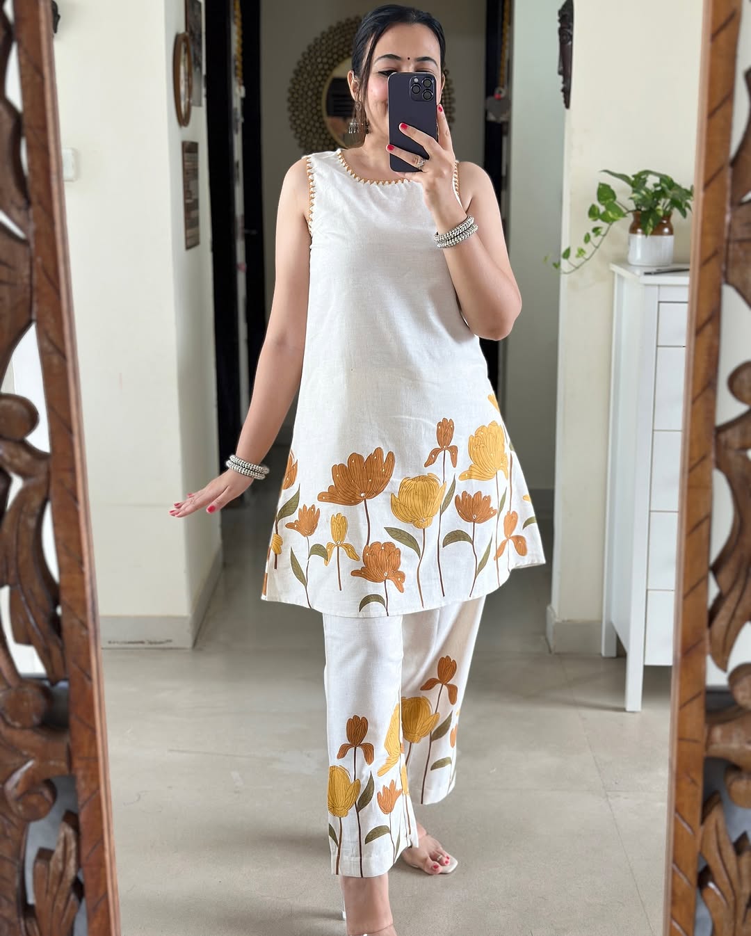 ✨✨ *Cotton flex premium qualities Premium flex print on kurta(WACD120)