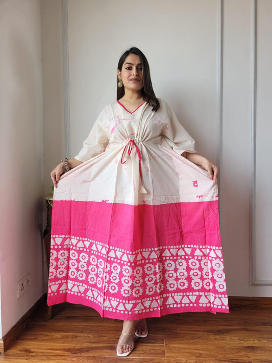 Exclusive New  Added Hand Block printed KAFTAN 🔸️Authentic PRINT, with natural colours64