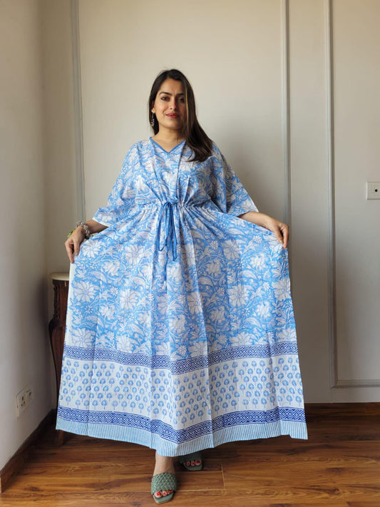 Exclusive New  Added Hand Block printed KAFTAN 🔸️Authentic PRINT, with natural colours58