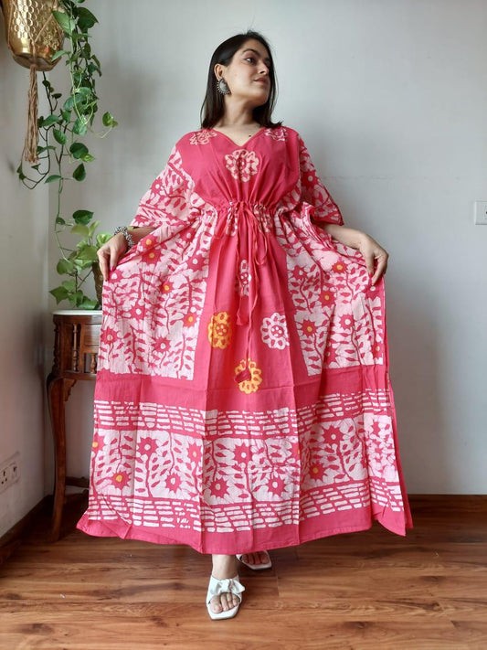 Exclusive New  Added Hand Block printed KAFTAN 🔸️Authentic PRINT, with natural colours. 23
