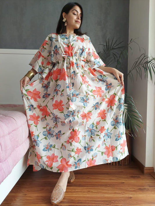 Exclusive New  Added Hand Block printed KAFTAN 🔸️Authentic PRINT, with natural colours. 21