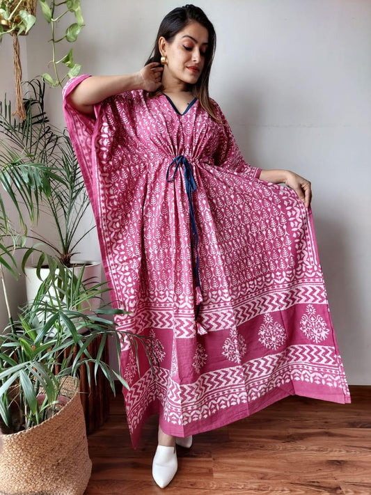 Exclusive New  Added Hand Block printed KAFTAN 🔸️Authentic PRINT, with natural colours. 6