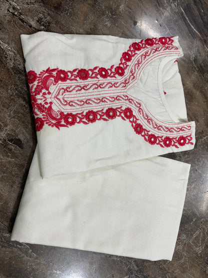 gathering Flattering Pure cotton hand embroidery(WACD125)