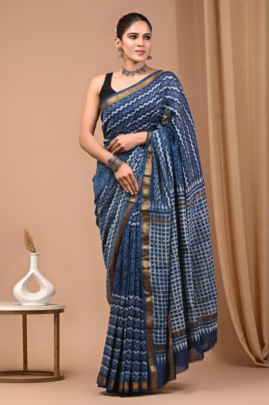 Premium Maheshwari Silk Saree (SWSRMAH85)
