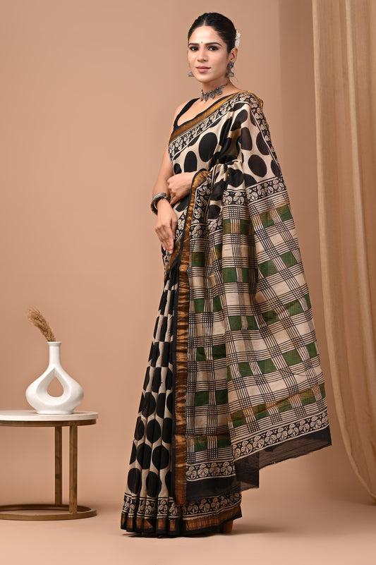 Premium Maheshwari Silk Saree (SWSRMAH88)