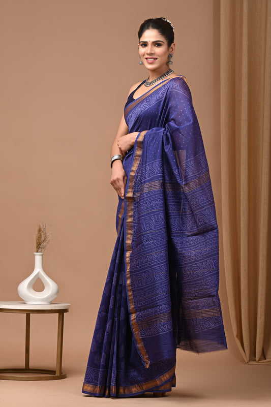 Premium Maheshwari Silk Saree (SWSRMAH81)