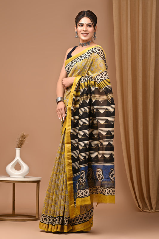 Premium Maheshwari Silk Saree (SWSRMAH73)