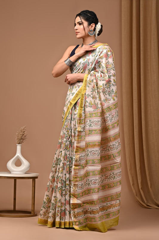 Premium Maheshwari Silk Saree (SWSRMAH68)