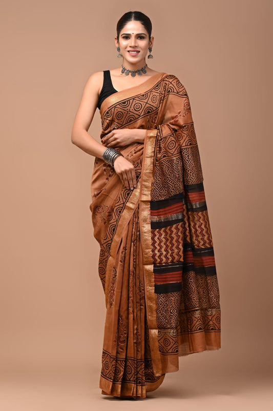 Premium Maheshwari Silk Saree (SWSRMAH44)