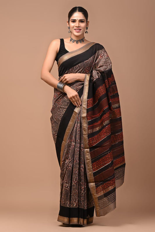 Premium Maheshwari Silk Saree (SWSRMAH45)