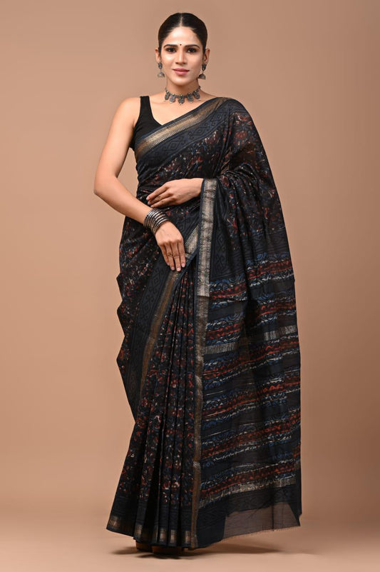 Premium Maheshwari Silk Saree (SWSRMAH47)