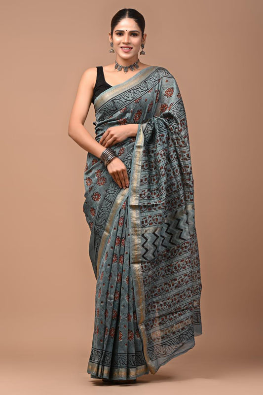 Premium Maheshwari Silk Saree (SWSRMAH48)