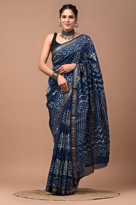 Premium Maheshwari Silk Saree (SWSRMAH54)