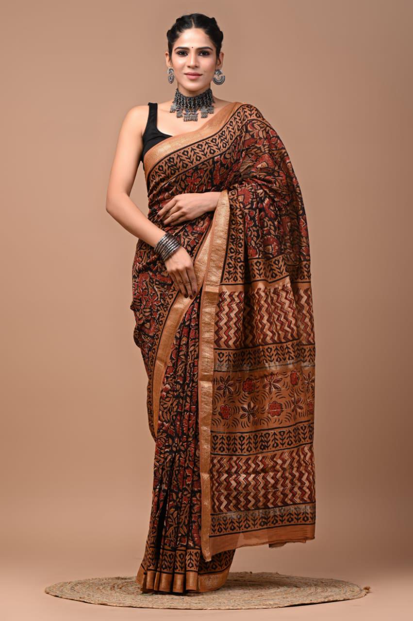 Premium Maheshwari Silk Saree (SWSRMAH55)
