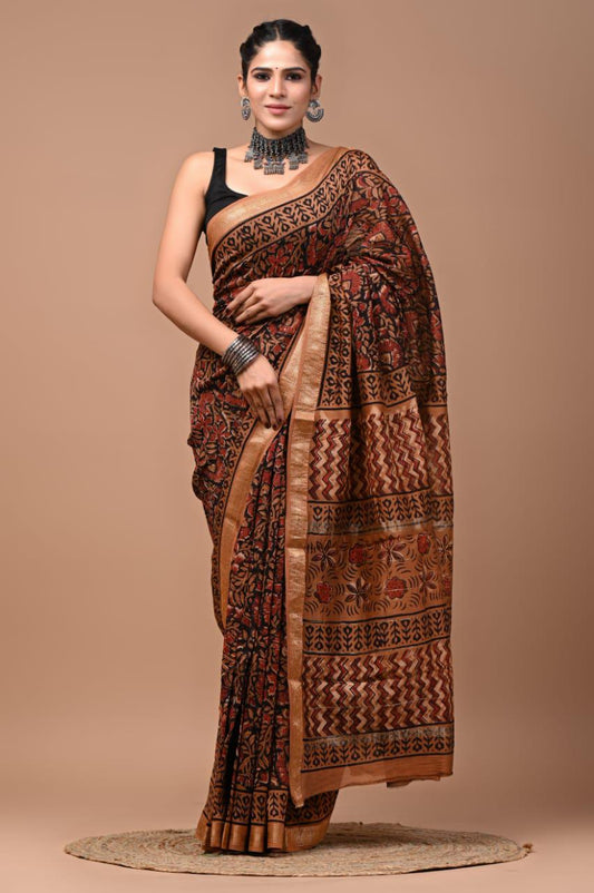 Premium Maheshwari Silk Saree (SWSRMAH55)