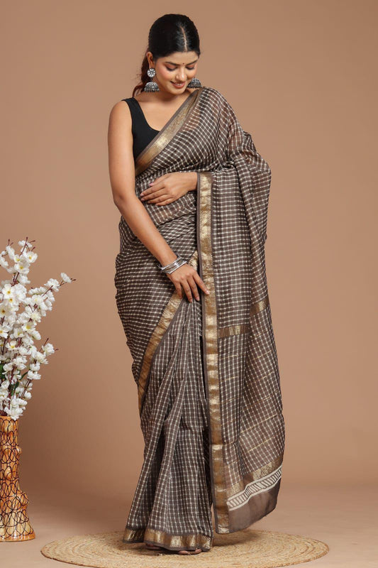 Premium Maheshwari Silk Saree (SWSRMAH58)