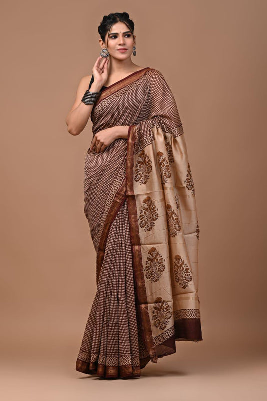 Premium Maheshwari Silk Saree (SWSRMAH60)