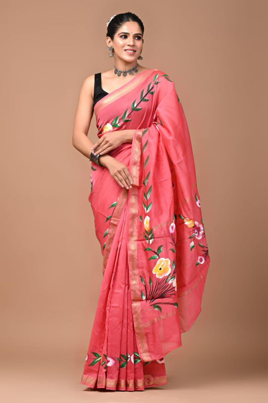 Premium Maheshwari Silk Saree (SWSRMAH65)
