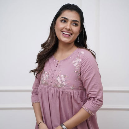 look classy and elegant with our new pure cotton collared kurta pant set(WACD145)