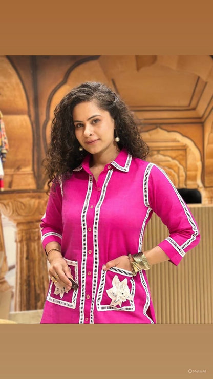 beautiful Heavy Cotton Shirt Style  (WACD173)